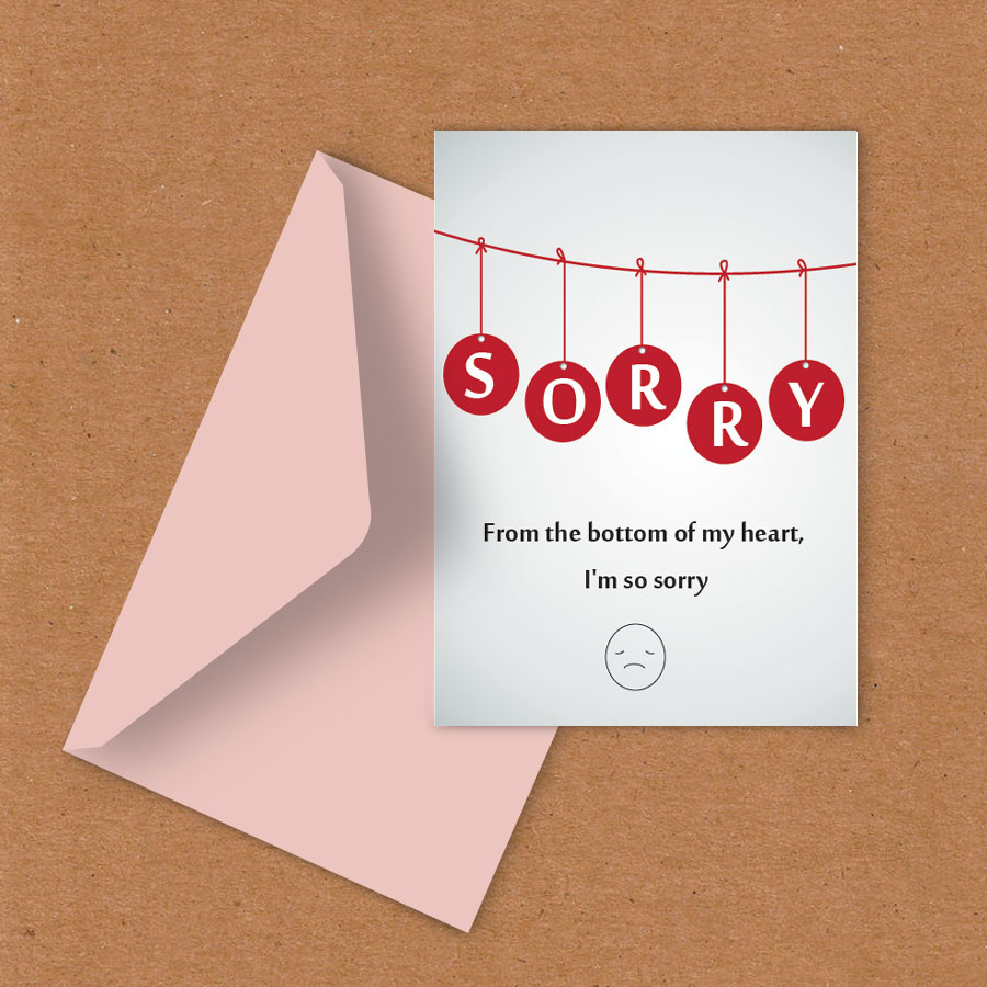 Sorry Card